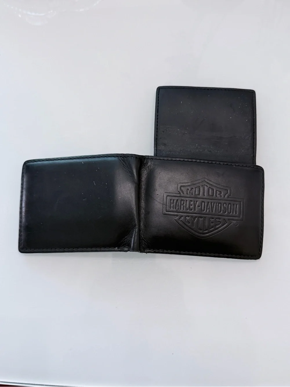 Zippo Harley-Davidson Lighter 2015 W Leather Belt Pouch, Wallet & Flints Bundle